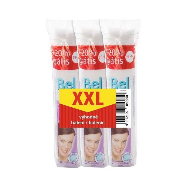 Sada kulatých odličovacích tamponů Cosmetic 3 x 84 ks