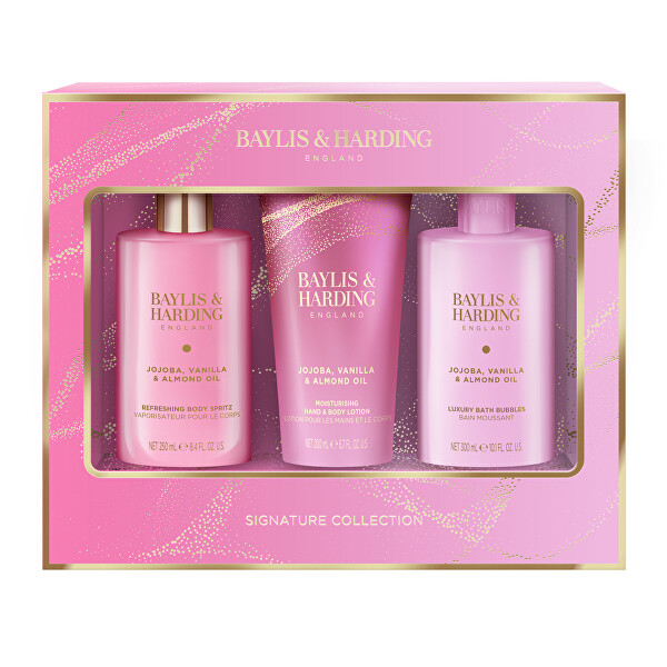 Dárková sada péče o tělo Jojoba, Vanilla & Almond Oil 3 ks