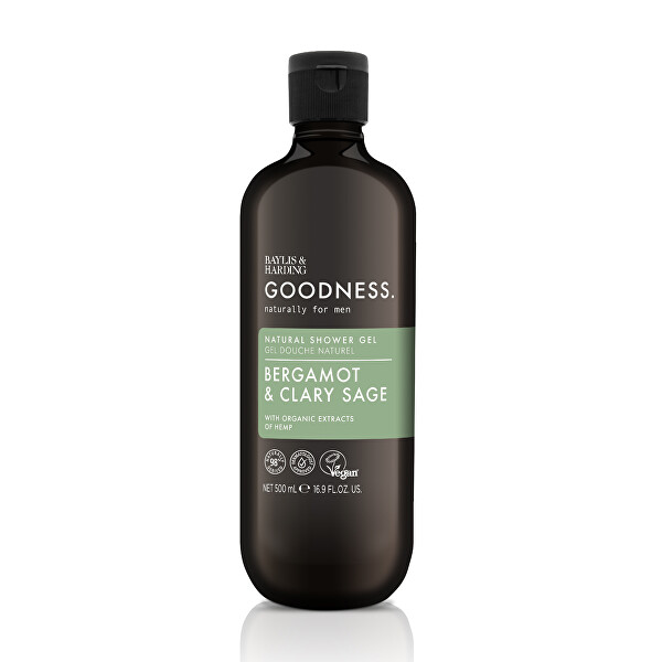 Pánsky sprchový gél Goodness Mens Bergamot & Šalvia 500 ml