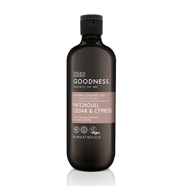 Pánský sprchový gel Goodness Mens Pačuli, Cedr & Cypřiš 500 ml