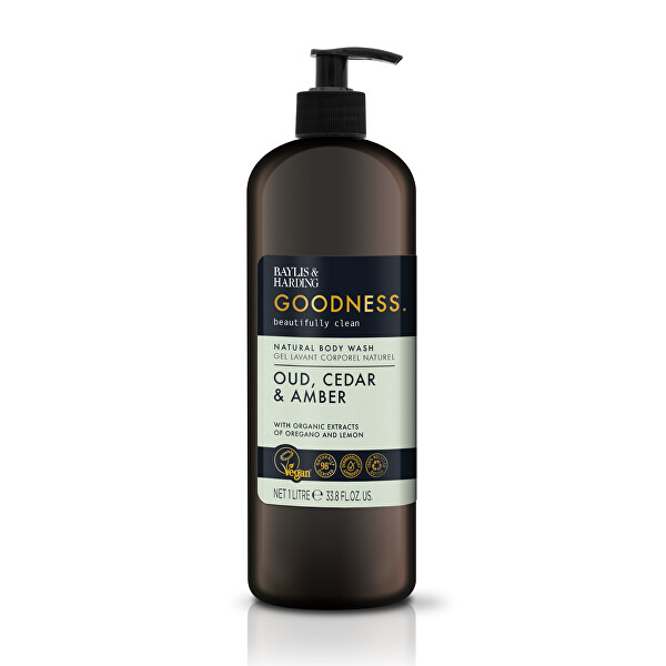 Sprchový gel Oud, cedr a ambra Body Wash 1000 ml