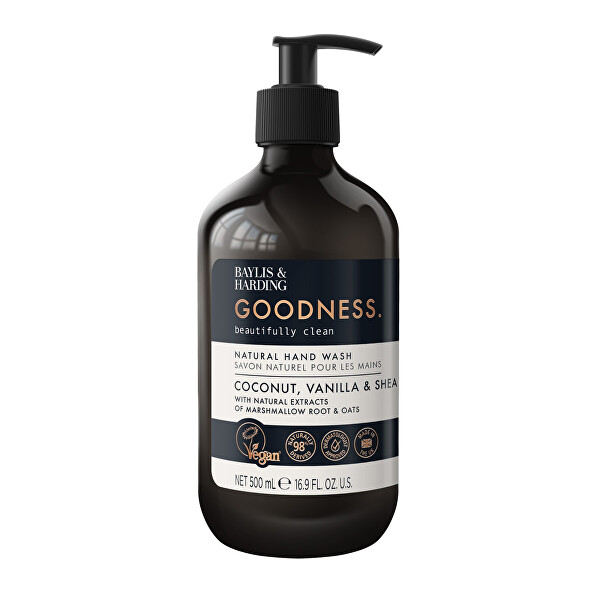 Tekuté mýdlo na ruce Goodness Kokos, Vanilka & Shea Hand Wash 500 ml