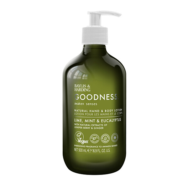 Tělové mléko Goodness Awaken Limetka, Máta & Eukalyptus 500 ml