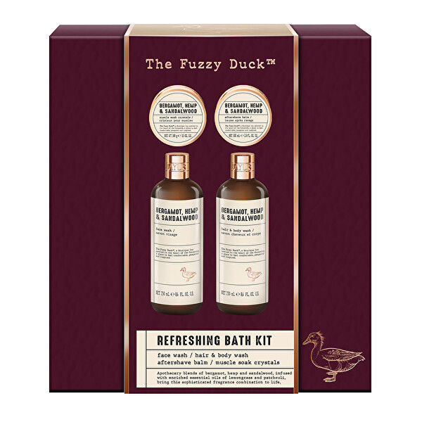 Dárková sada Bergamot, Konopí & Santalové dřevo 4 ks
