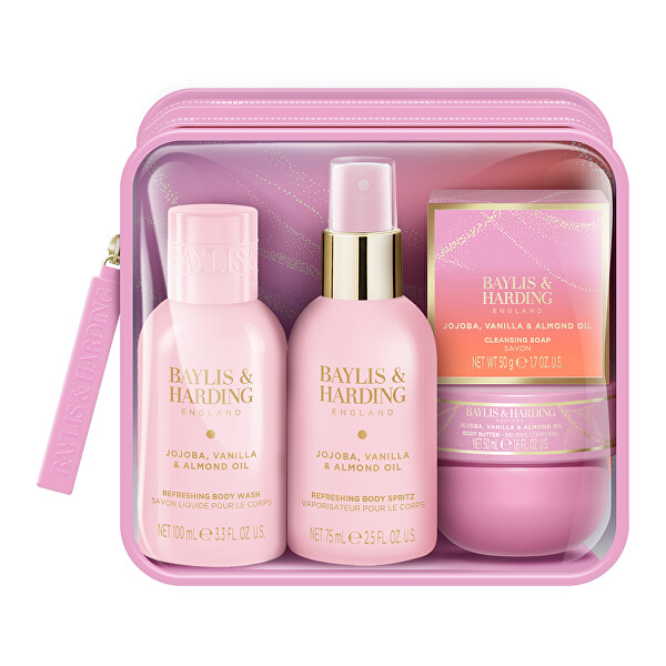 Dárková sada Jojoba, Vanilka & Mandlový olej Gift Set 4 ks