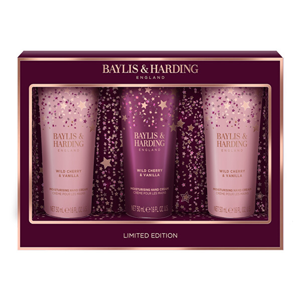 Darčeková sada krémov na ruky Wild Cherry & Vanilla 3 ks