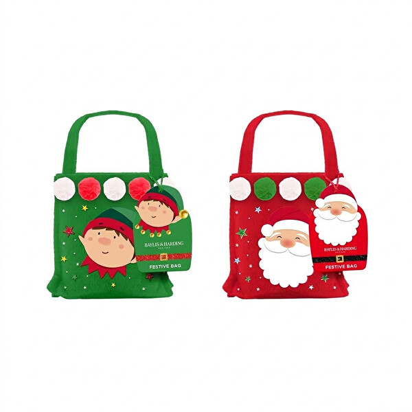 Dárková vánoční sada v taštičce Elf / Santa Festive Friends