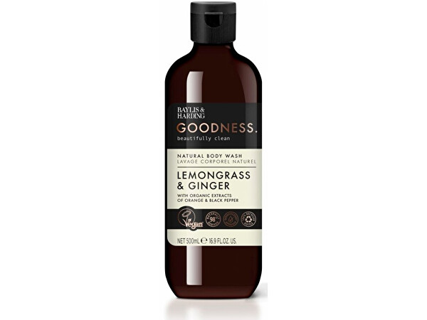 Sprchový gel Citronová tráva a zázvor Goodness Natural Body Wash 500 ml