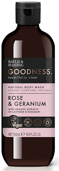 Sprchový gel Růže & Muškát Goodness (Natural Body Wash) 500 ml