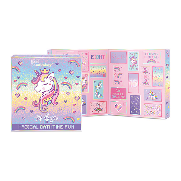 Adventní kalendář Magical Bathtime Fun Unicorn 24 ks