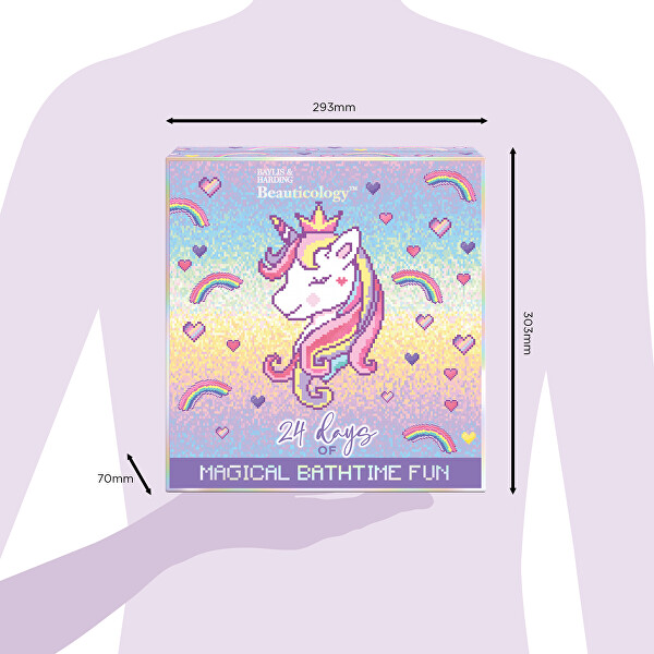 Adventní kalendář Magical Bathtime Fun Unicorn 24 ks
