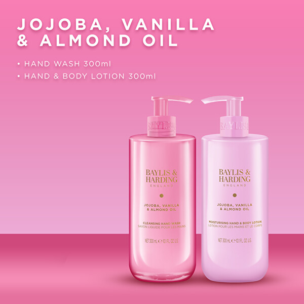 Dárková sada péče o ruce Jojoba, Vanilla & Almond Oil 2 ks