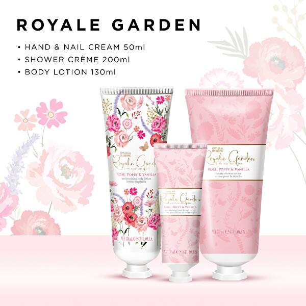 Dárková sada péče o tělo Royale Garden 3 ks