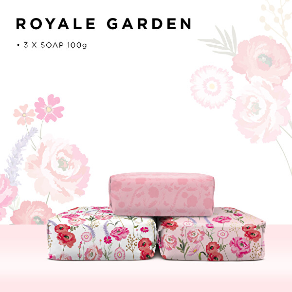 Dárková sada mýdel Royale Garden 3 ks