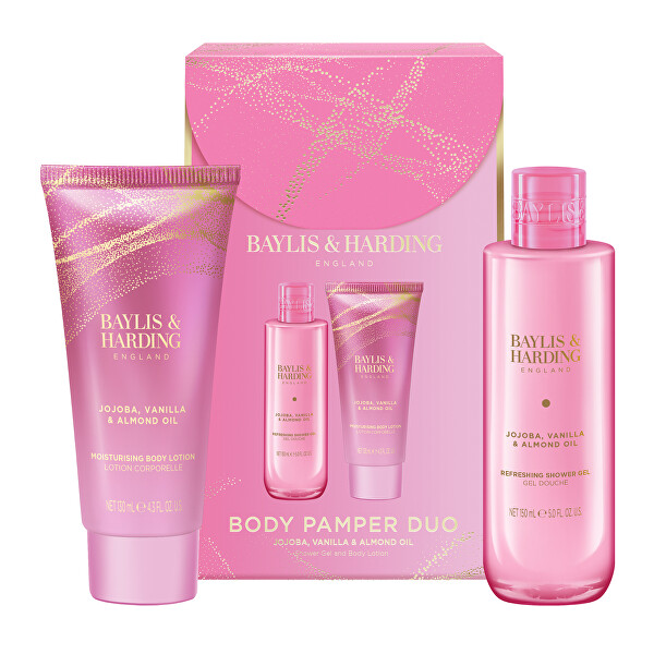 Dárková sada duo produktů Jojoba, Vanilla & Almond Oil 2 ks