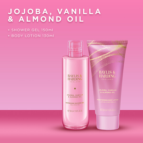Dárková sada duo produktů Jojoba, Vanilla & Almond Oil 2 ks