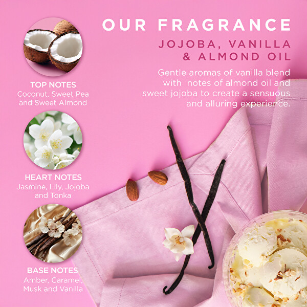 Sada péče o tělo v dárkové krabičce Jojoba, Vanilla & Almond Oil 5 ks