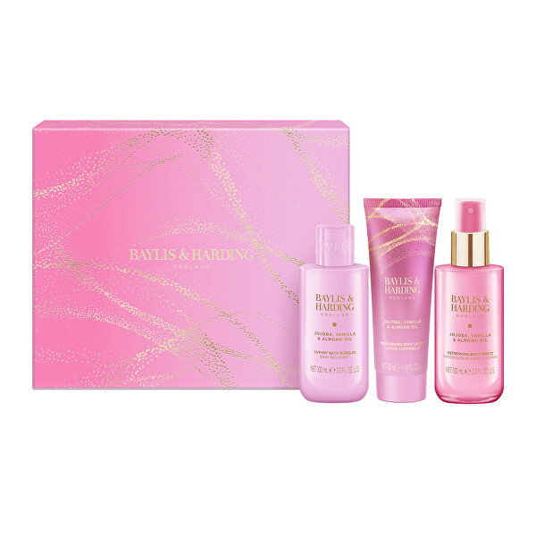 Dárková sada Jojoba, Vanilla & Almond Oil 3 ks