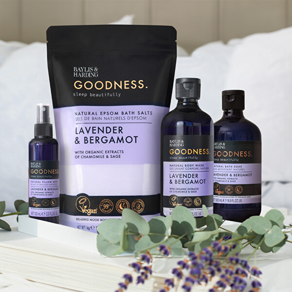 Sůl do koupele Goodness Sleep Levandule & Bergamot Bath Salts 1000 g