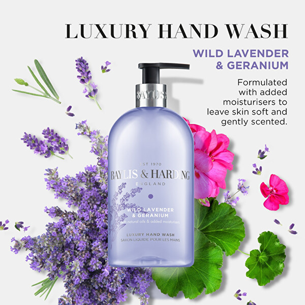 Tekuté mýdlo na ruce Levandule & Geranium Hand Wash 500 ml
