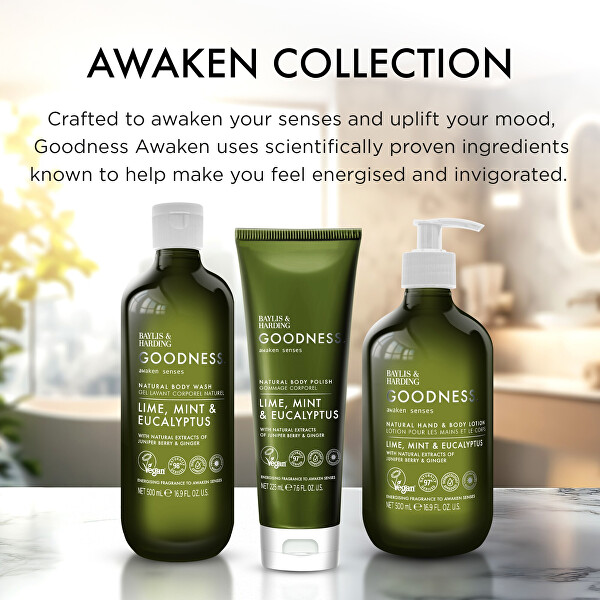 Tělové mléko Goodness Awaken Limetka, Máta & Eukalyptus 500 ml