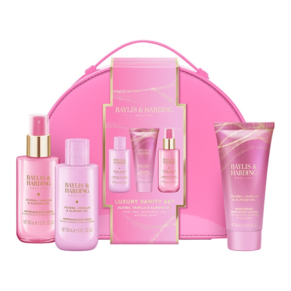 Ajándékszett táskában Jojoba, Vanilla & Almond Oil 3 db