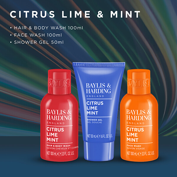 Dárková mini sada péče o tělo Citrus, Lime & Mint 3 ks