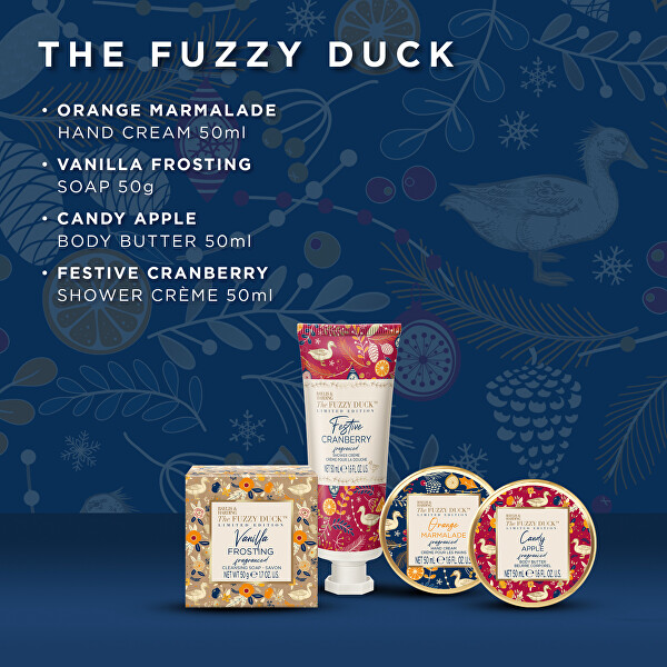 Dárková mini sada v plechové dóze The Fuzzy Duck 4 ks