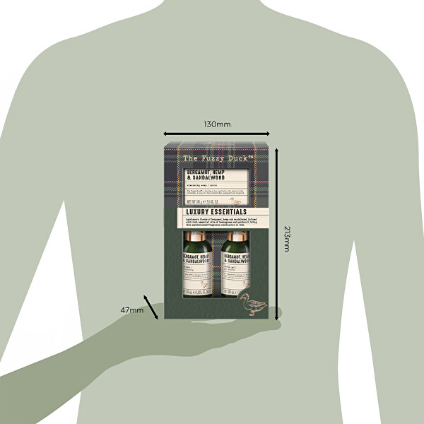 Dárková sada Bergamot, Hemp & Sandalwood 3 ks
