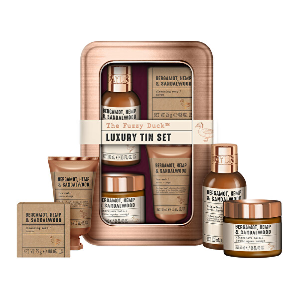 Dárková sada Bergamot, Konopí & Santal 4 ks
