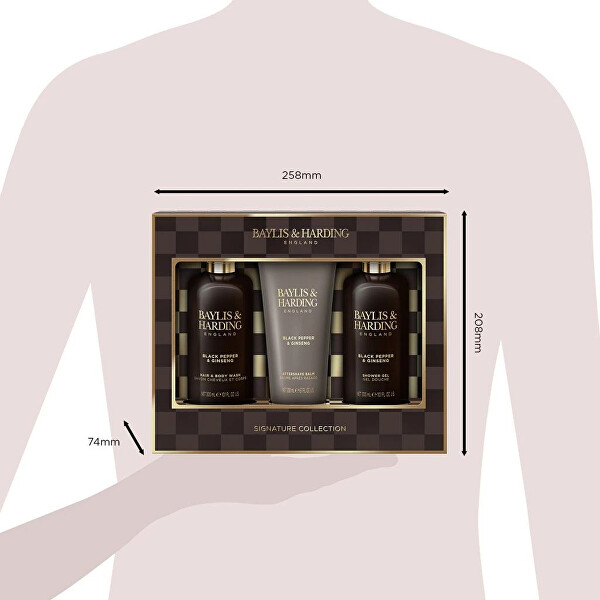 Set cadou Piper Negru & Ginseng 3 buc