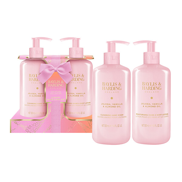 Dárková sada Jojoba, Vanilka & Mandlový olej 2 × 300 ml