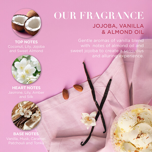 Dárková sada Jojoba, Vanilka & Mandlový olej 3 × 50 ml