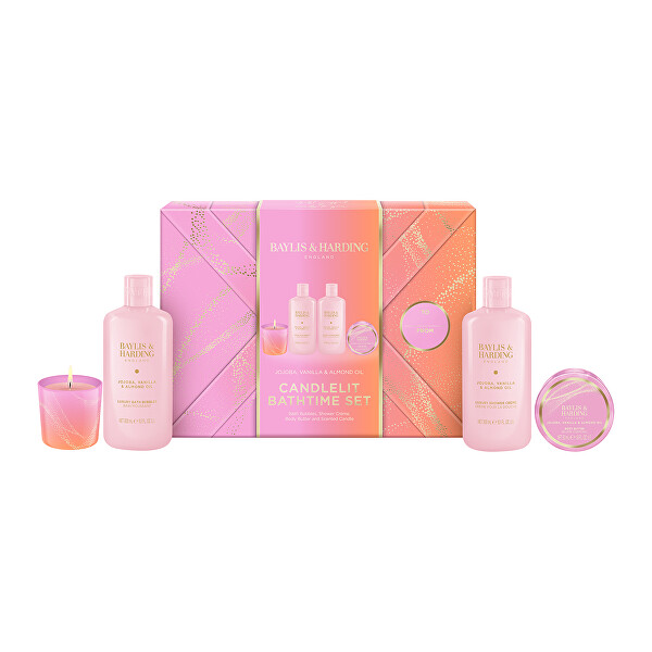 Dárková sada Jojoba, Vanilka & Mandlový olej 4 ks