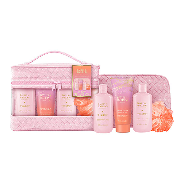 Dárková sada Jojoba, Vanilka & Mandlový olej Set 4 ks