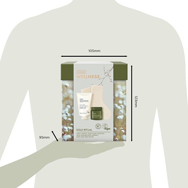 Dárková sada péče o nohy Wellness Ginger, Lime & Basil 3 ks
