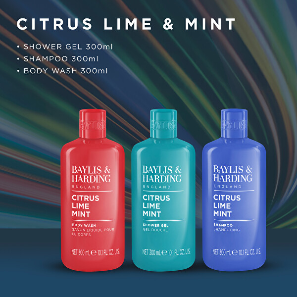 Dárková sada péče o tělo a vlasy Citrus, Lime & Mint 3 ks