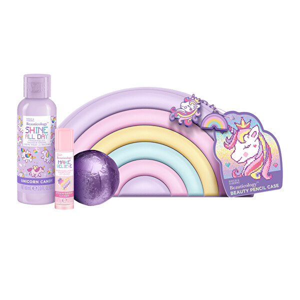 Darčeková sada starostlivosti o telo v púzdre Unicorn 3 ks