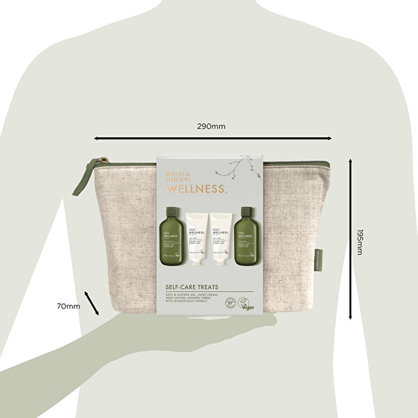 Dárková sada péče o tělo v taštičce Ginger, Lime & Basil 4 ks