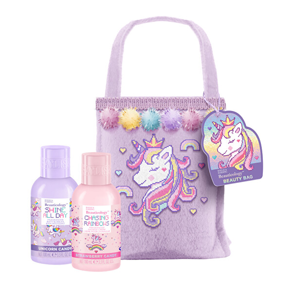 Dárková sada péče o tělo v taštičce Unicorn 2 ks