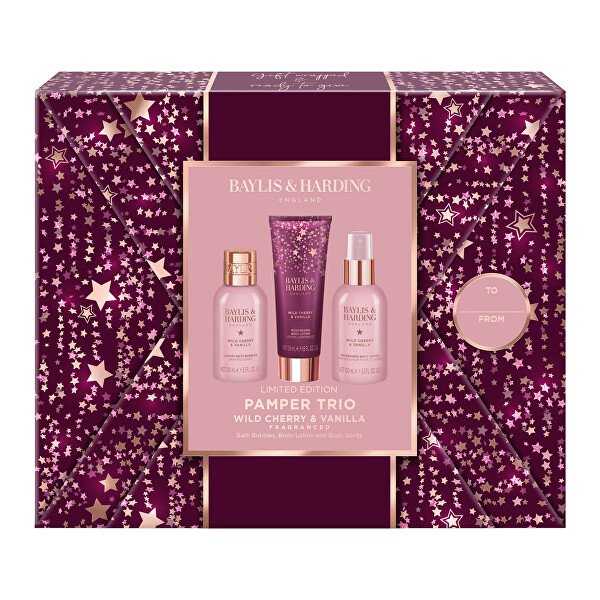 Darčeková sada starostlivosti o telo Wild Cherry & Vanilla 3 ks