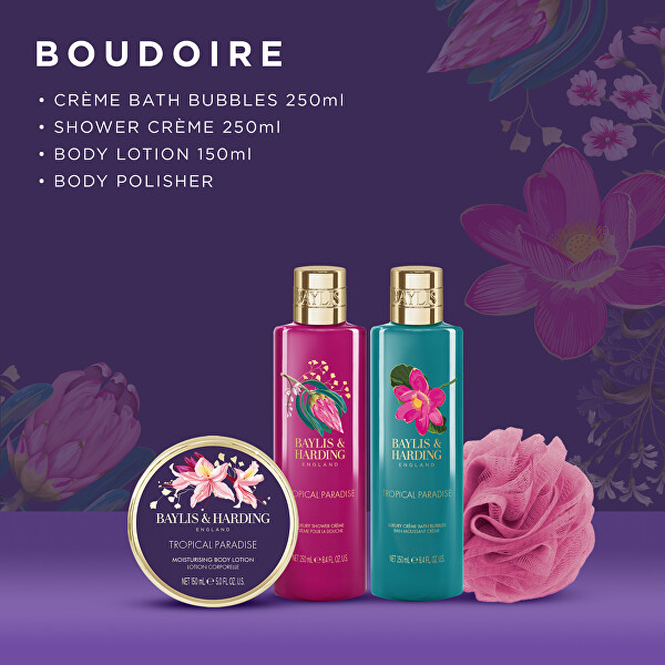 Dárková sada v sametové taštičce Boudoire Tropical Paradise 5 ks