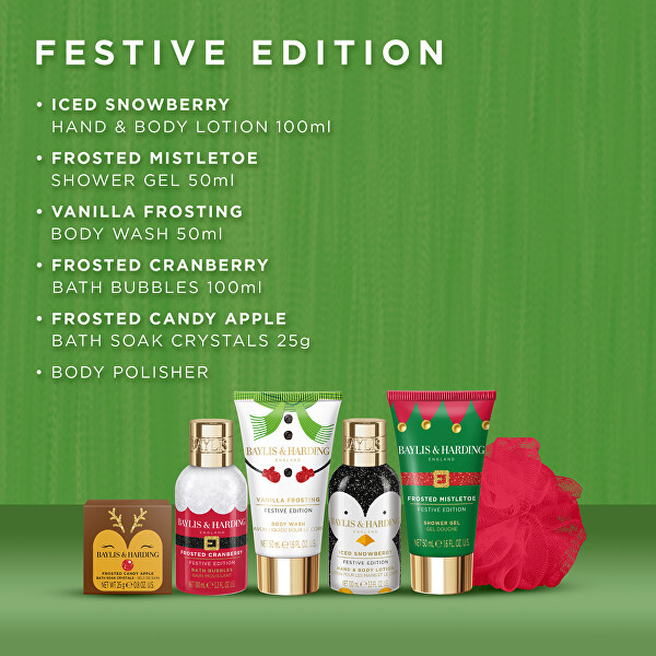 Dárková vánoční sada Santa Festive Friends 6 ks