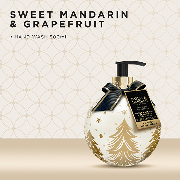 Tekuté mýdlo ve vánoční baňce Mandarinka & Grapefruit 500 ml