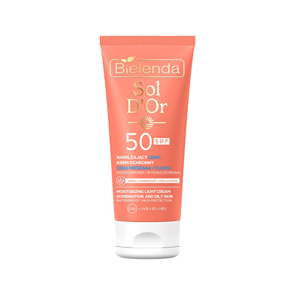 Cremă protectoare pentru față SPF 50 Moisturizing Light Cream 50 ml