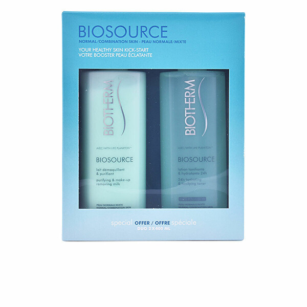 Set cadou de îngrijire pentru piele normală până la mixtă Biosource Duo Set