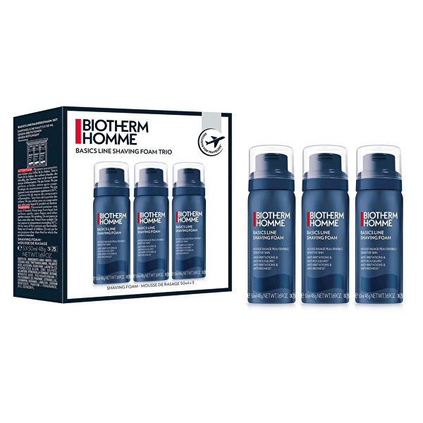 Dárková sada pěny na holení pro citlivou pleť Shave Power Trio Set 3 x 50 ml
