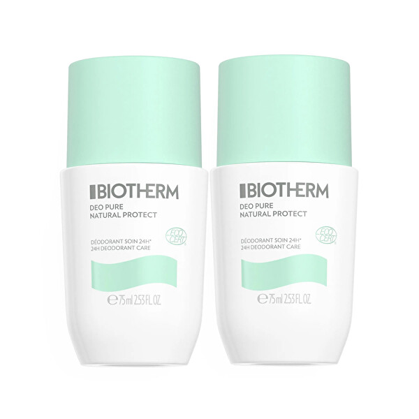 Sada kuličkových deodorantů Deo Pure Natural Protect 2 x 75 ml