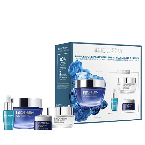 Darčeková sada pleťovej starostlivosti Blue Therapy Retinol Routine Set