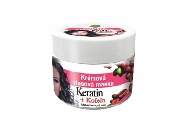 Krémová vlasová maska Keratin + Kofein 260 ml